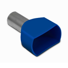 Kit Terminal Pré-isolado Tubular Duplo 16mm² | Azul | 100 Peç